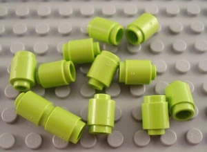 LEGO Lot of 12 Lime Green 1x1 Round Barrel Brick Pieces - Picture 1 of 1