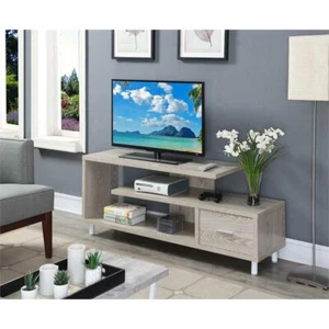 Convenience Concepts Seal II 60" TV Stand in White Wood Finish - Picture 1 of 4