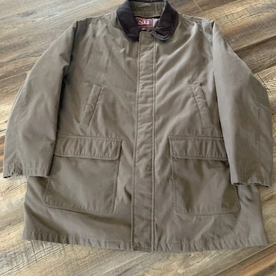 Мужская куртка Newport Harbor 2XL коричневая стеганая на молнии подкладка - Изображение 1 из 4