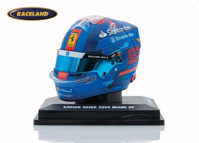 Helm / Helmet Ferrari F1 Miami GP 2024 Carlos Sainz, Looksmart 1:5, LSHEL003 - Bild 1 von 4