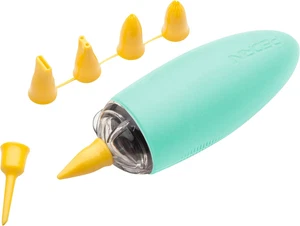 -PENNA DECORATRICE "PENNOVO" + 6 BECCUCCI Decora Dolci - Foto 1 di 12