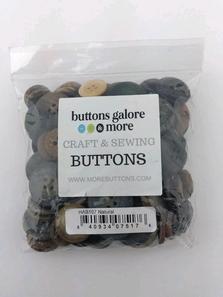 Buttons Galore &More Craft Sewing Buttons Natural Assorted  - Image 1 of 4