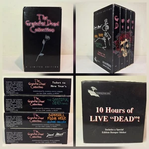 VTG The Grateful Dead Limited Edition Box Collection 4-Pack VHS Tapes Live Music - Picture 1 of 17