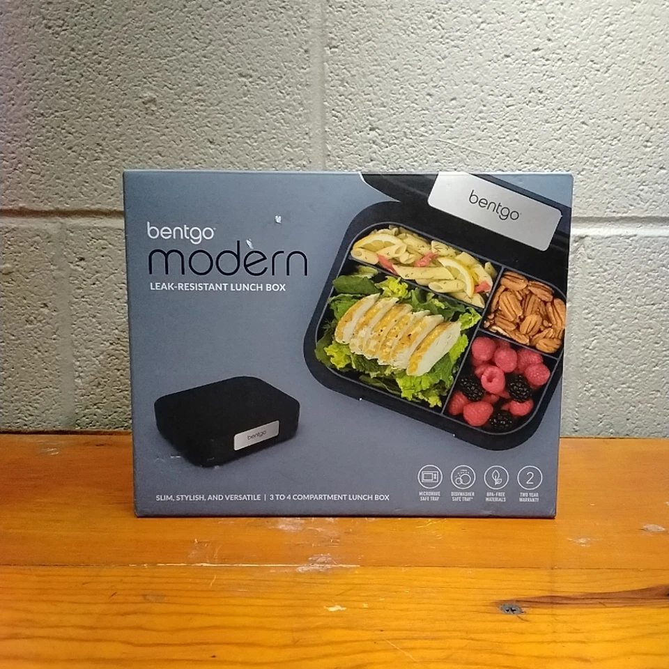 Bentgo Modern 4 Compartment Bento Style Leakproof Lunch Box Color Navy