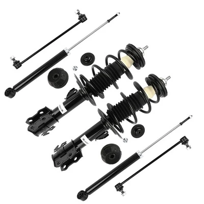 Kit de barra estabilizadora de resorte y amortiguador trasero delantero para Toyota Yaris 2007-2012 6 piezas Foto 1 de 3