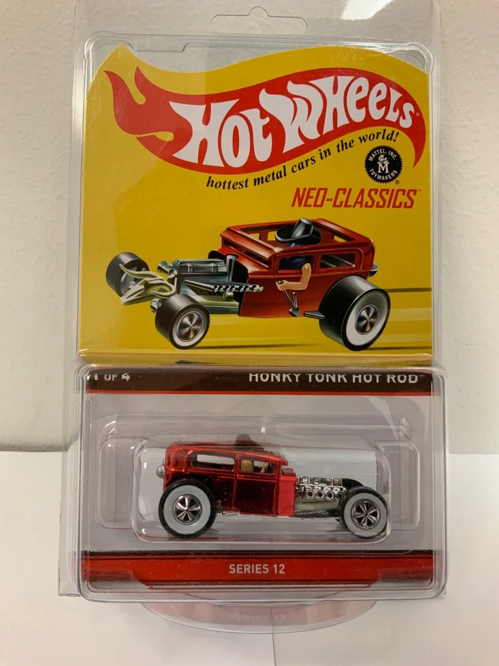 2013 Hot Wheels NEO-CLASSICS Series Honky Tonk Hot Rod 747 of 4500 MONMC Read - Image 1 of 4