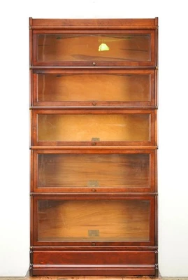 古董五节橡木球 Wernicke Barrister 书柜 — 第 1/4 张图片