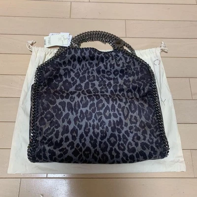 Bolso de Mano Stella McCartney Falabella Leopardo Negro Plata Cadena Sin Usar con Etiqueta Foto 1 de 4