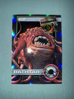 2025 Topps Chrome Star Wars Outer World Oddities #OU-14 Rathtar - Image 1 of 4