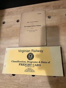 Virginian Railway 2-Book Lot - Freight Car Diagrams + First Annual Report 1910 - Picture 1 of 15