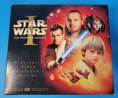 STAR WARS Episode 1 The Phantom Menace 1999 VHS Widescreen Collectors Edition - Image 1 of 4