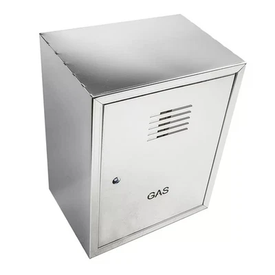 AFLEX Cassetta gas H 55 x L 30 x P 30cm cassonetto contenitore inox per contatore