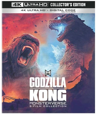 Godzilla / Kong Monsterverse 5-Film Collector’s Edition 4K UHD Blu-ray  NEW Foto 1 de 4