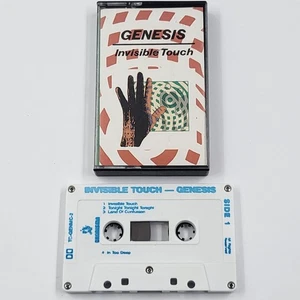 Genesis Invisible Touch Cassette Tape Atlantic Records Vintage - Picture 1 of 12