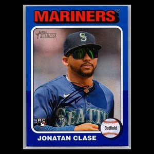 2024 Topps Heritage High Number - #639 Jonatan Clase RC Blue Border - Mariners - Picture 1 of 2