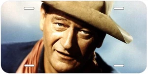 John Wayne Aluminum Novelty Tag Car License Plate - Picture 1 of 2