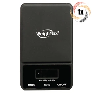 1x Scale WeighMax NJ-100 Black Digital Pocket Scale | Protective Cover | 100G - Picture 1 of 2