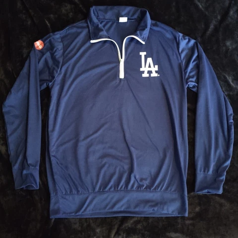 Los Angeles Dodgers long sleeve Sweater Light Weight Size Medium Unisex Blue EUC Cover