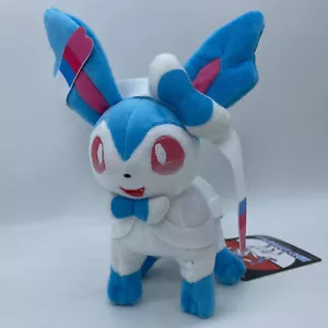 Shiny Sylveon Plush Fairy-type Eevee Soft Toy Doll Stuffed Animal 8" - Picture 1 of 5