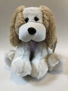 Genuine Calplush Stuffed Animal Puppy Dog Brown White 9.5” with Tag Plush - Picture 1 of 10