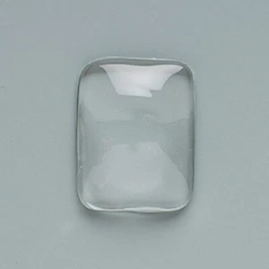 6 Clear 24x10mm Rectangle Glass Picture Pebbles that Magnify Images * - Picture 1 of 1