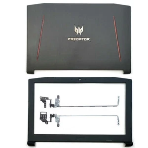 Black Back Cover Top/ Bezel/ Hinges For Acer Predator Helios 300 G3-571 PH315-51 - Picture 1 of 14
