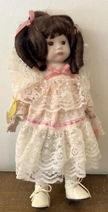 1988 Vintage Brinn's Endless Love Porcelain Victorian Doll New Musical Decor - Picture 1 of 13