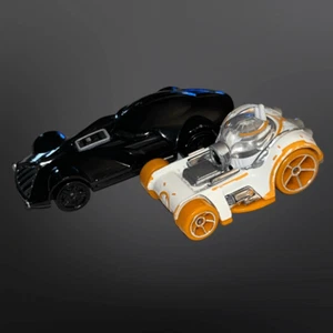 Hot Wheels Star Wars BB-8 Character & Darth Vader Star Wars Diecast Cars B6 - Picture 1 of 6