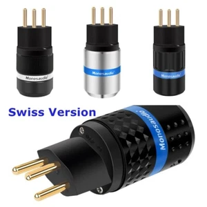 Connettore Alimentazione Monosaudio HIFI Swiss Standard AC 10A/250V Audio Maschio - Foto 1 di 15