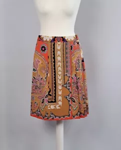 ETRO multicolor paisley/floral wool skirt. Size 42IT - Picture 1 of 14