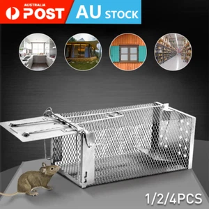 Humane Rat Trap Cage Live Animal Catch Pest Rodent Mice Mouse Bait Control Cage - Picture 1 of 12