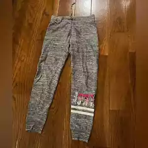 Justice Active gray with pink sequin soft ball jogger pants - Picture 1 of 7