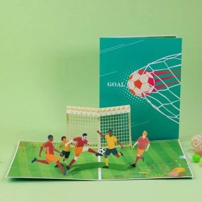 3D Pop UP card greeting card football card soccer/exercise prompt card birthday - Image 1 of 4