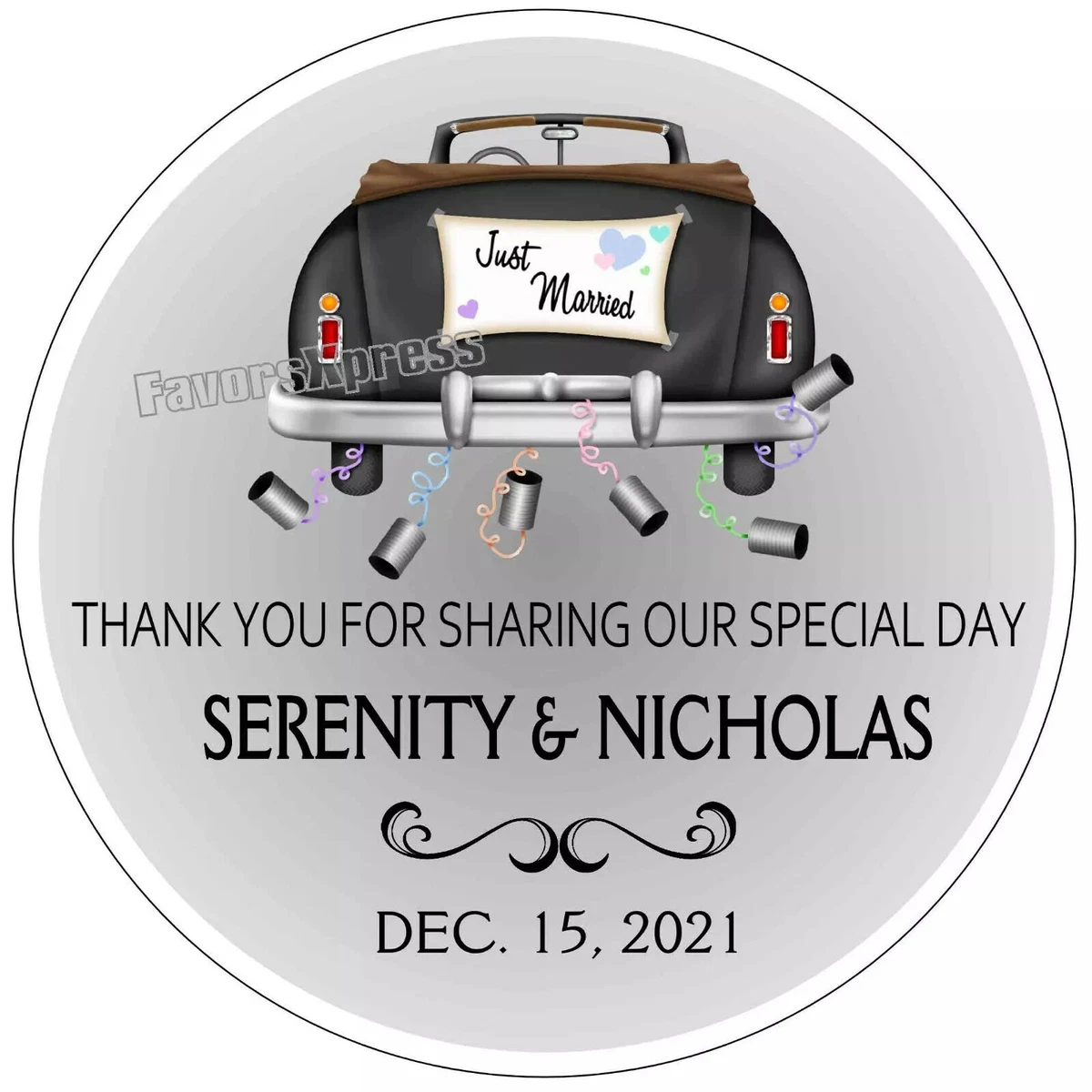 Pegatinas Personalizadas De Boda Para Un Invitado Especial Cantidad Pack De 20 Color Negro Idioma Castellano