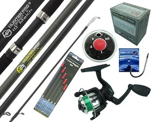 COMPLETE STARTER BEGINNER FISHING KIT SET & 10' ROD REEL LINE FLOATS HOOKS SHOT - Picture 1 of 1