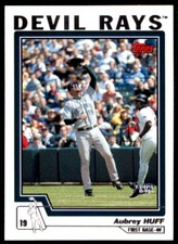2004 TOPPS AUBREY HUFF TAMPA BAY DEVIL RAYS #187
