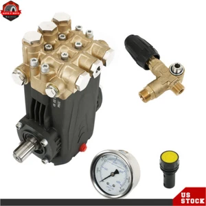 Pressure Washer Pump 5.6 GPM 4.5 HP General Right Shaft 3500 PSI Belt Drive Blue - Picture 1 of 9