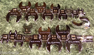 20pc 3/8 "Drive CROW FOOT SOCKET WRENCH SAE y METRIC SET llaves crowfoot wr - Imagen 1 de 1
