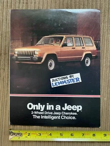 Brochure catalogo auto Jeep Cherokee vintage non datata SPEDIZIONE GRATUITA USA - Foto 1 di 4