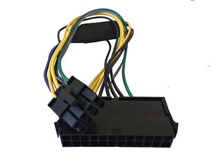 Cable adaptador de fuente de alimentación AYA 12 pulgadas 24 pines a 8 pines 18AWG ATX para Dells - Imagen 1 de 3