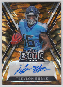 2023 LEAF EXOTIC TREYLON BURKS ROOKIE RC /5 AUTO TIGER CRYSTAL AUTOGRAPH #BA-TB1