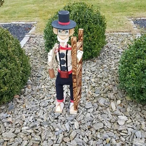 hansa-shop040 Gartendeko Schornsteinfeger Schlagzeuger Hexe Korbgeflecht Kutsche - Bild 1 von 1