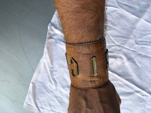 DSQUARED2 Bracciale RICH John Richmond cinturino in pelle bracciale pregiato bracciale in pelle marrone pelle raro