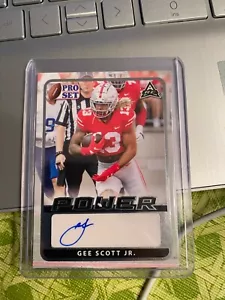 Gee Scott Jr. 2021 Pro Set Power Auto Autograph #1/5 Ohio St. Buckeyes T18 - Picture 1 of 1