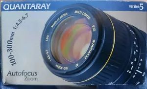 NEW QUANTARAY 100-300mm f/4.5-6.7 ZOOM LDO for Nikon AF Manual Included - Picture 1 of 7