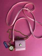 Vintage GioVani Beverly Hills Gold Chain Pocket Purse Watch With Tags Rare Pink