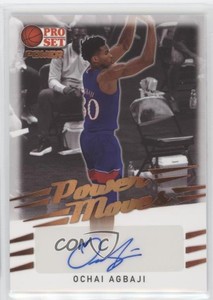 2021-22 Leaf Pro Set Power Power Moves Ochai Agbaji #PM-OA1 Auto