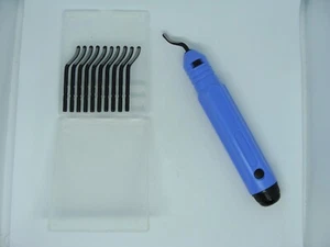 Strumento di sbavatura portatile 10 lame rimozione bava portatile taglierina bordo affilata - Foto 1 di 16