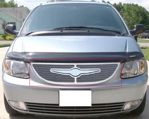 Fits 01-04 Chrysler Town & Country Stainless Mesh Grille - Picture 1 of 3