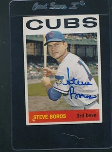 1964 Topps #131 Steve Boros Cubs Signed Auto *E4331 - Picture 1 of 1